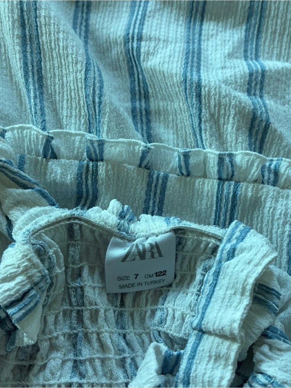 Zara Kids striped tier tank dress size 7